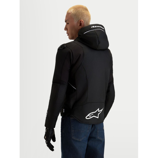 Veste moto Alpinestars Zaca V2 Waterproof - Noir Blanc