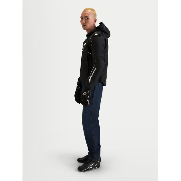 Veste moto Alpinestars Zaca V2 Waterproof - Noir Blanc
