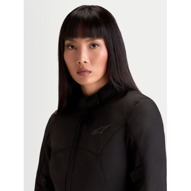 Veste moto femme Alpinestars Stella C-1 Waterproof - Noir