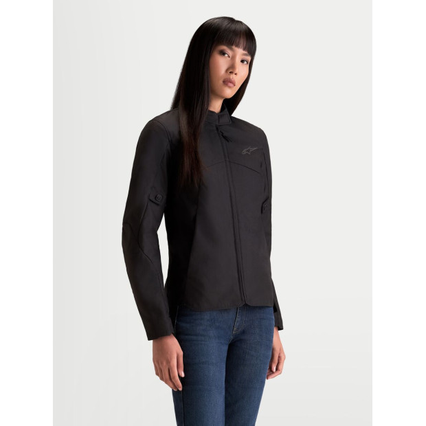 Veste moto femme Alpinestars Stella C-1 Waterproof - Noir