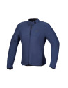 Veste moto femme Alpinestars Stella C-1 Waterproof - Bleu indigo