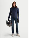 Veste moto femme Alpinestars Stella C-1 Waterproof - Bleu indigo