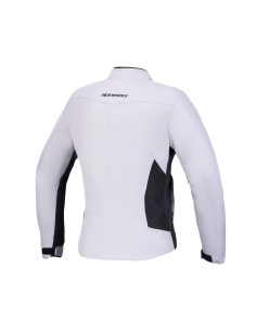 Veste moto femme Alpinestars Stella C-1 Waterproof - Gris glacé Noir 2