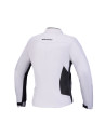 Veste moto femme Alpinestars Stella C-1 Waterproof - Gris glacé Noir