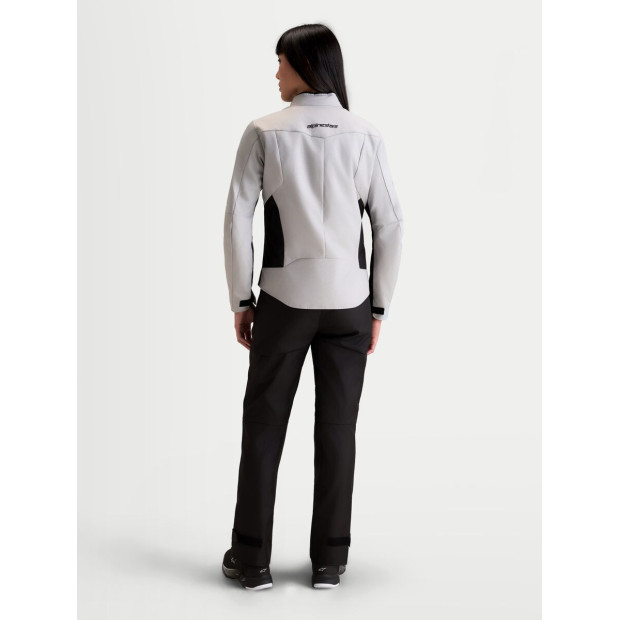 Veste moto femme Alpinestars Stella C-1 Waterproof - Gris glacé Noir