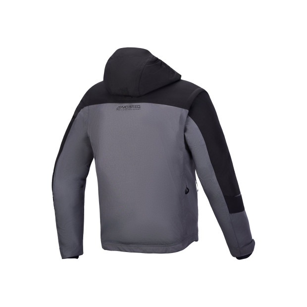 Parka moto Alpinestars Morfex Waterproof - Gris lunaire Noir
