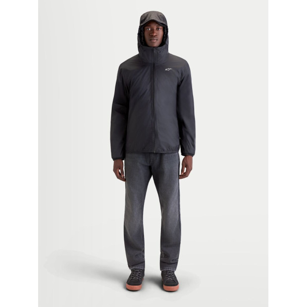 Parka moto Alpinestars Morfex Waterproof - Gris lunaire Noir