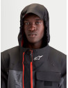 Parka moto Alpinestars Morfex Waterproof - Gris lunaire Noir