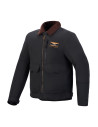 Veste moto Alpinestars Mustang Waterproof - Gris anthracite Marron foncé