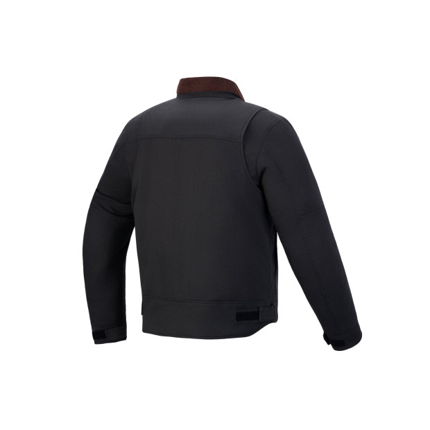 Veste moto Alpinestars Mustang Waterproof - Gris anthracite Marron foncé