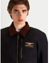 Veste moto Alpinestars Mustang Waterproof - Gris anthracite Marron foncé