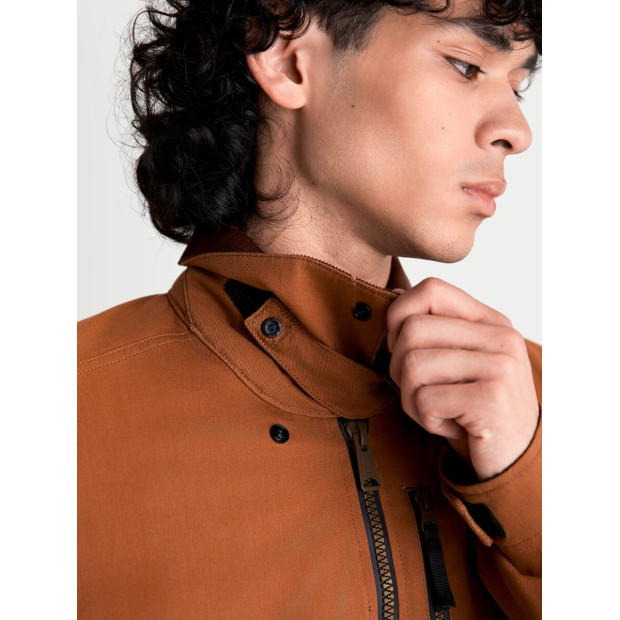 Veste moto Alpinestars Mustang Waterproof - Marron rouille Marron foncé