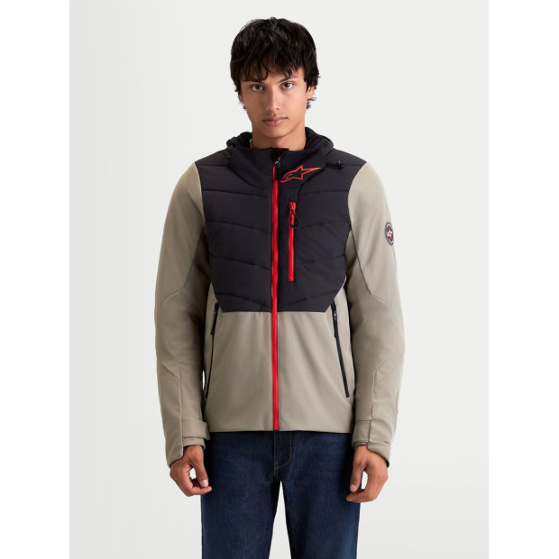 Veste moto Alpinestars Therma-Tech Waterproof - Noir Vert kaki