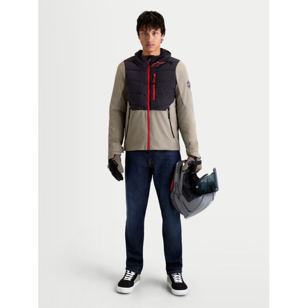 Veste moto Alpinestars Therma-Tech Waterproof - Noir Vert kaki