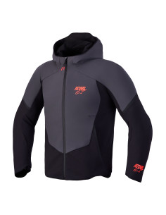 Veste moto Alpinestars Aeroshell WP - Noir Gris foncé