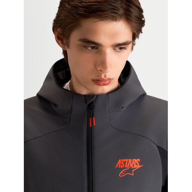Veste moto Alpinestars Aeroshell WP - Noir Gris foncé