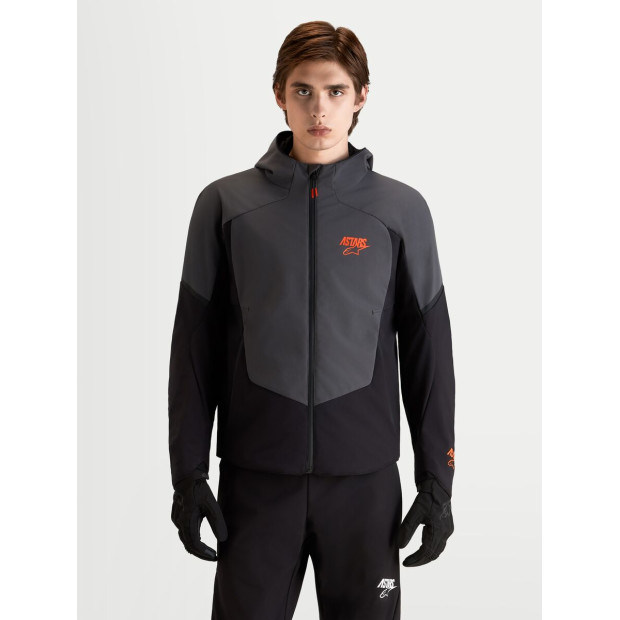 Veste moto Alpinestars Aeroshell WP - Noir Gris foncé