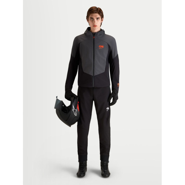 Veste moto Alpinestars Aeroshell WP - Noir Gris foncé