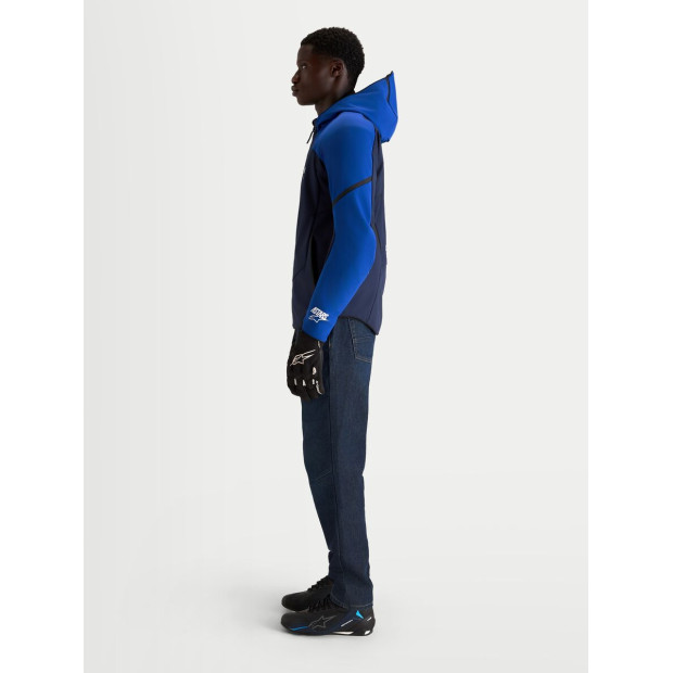 Veste moto Alpinestars Aeroshell WP - Bleu marine Bleu vif