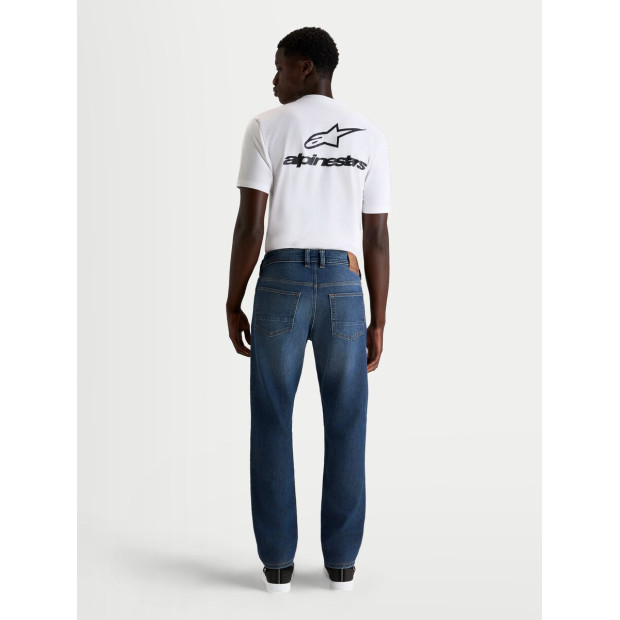 Jean moto Alpinestars Flex AST-8 - Bleu moyen