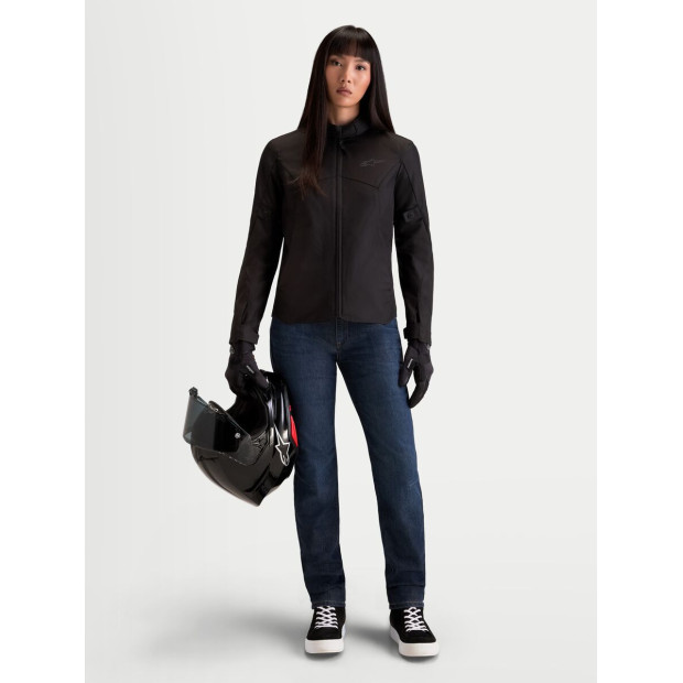 Jean moto femme Alpinestars Stella Flex AST-7 - Bleu foncé