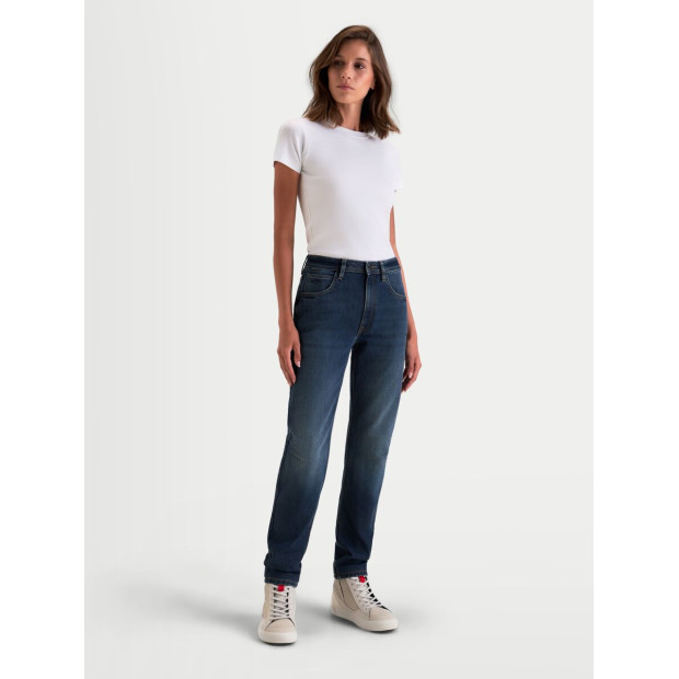 Jean moto femme Alpinestars Stella Flex AST-5 - Bleu indigo délavé