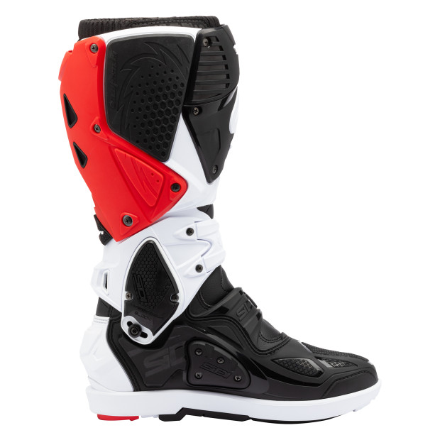 Bottes cross Sidi Crossfire 3 SRS Blanc Noir Rouge