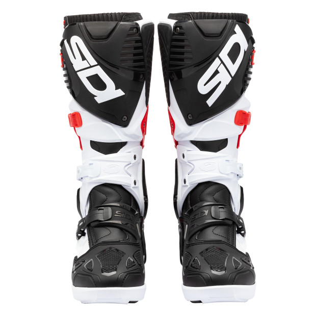 Bottes cross Sidi Crossfire 3 SRS Blanc Noir Rouge