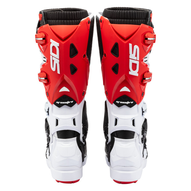 Bottes cross Sidi Crossfire 3 SRS Blanc Noir Rouge