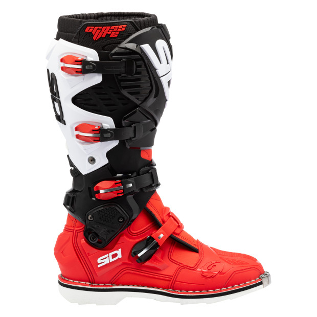 Bottes cross Sidi Crossfire 3 Rouge Noir Blanc