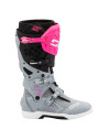 Bottes cross Sidi Crossair X Gris Rose Fluo