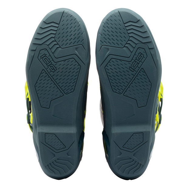 Bottes cross Sidi Crosscore Bleu Pétrole Jaune Fluo