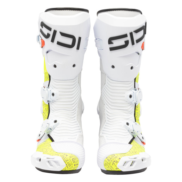 Bottes racing Sidi Mag 2 Air Jaune Blanc