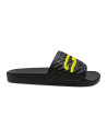 Claquettes Sidi Poolside Noir Jaune Fluo