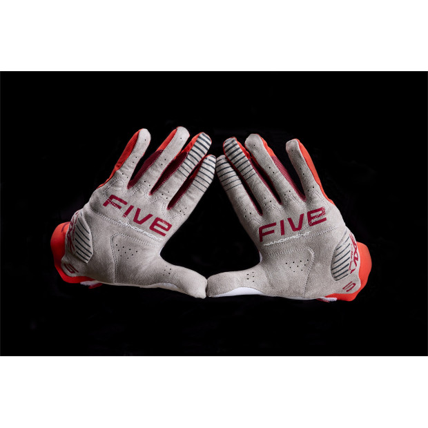 Gants moto cross Five MXF PRO Rouge Blanc