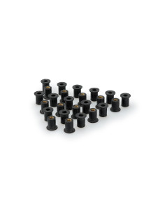 Inserts de bulle PUIG M6 écrou 25 pièces 14 x 6 x 1,5 x 13,5 x 15 x 10