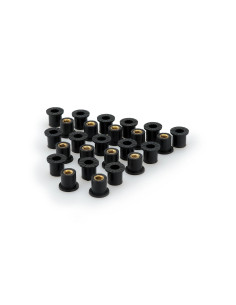Inserts de bulle PUIG M6 écrou 25 pièces 15 x 7 x 1,5 x 13,5 x 15 x 12,5