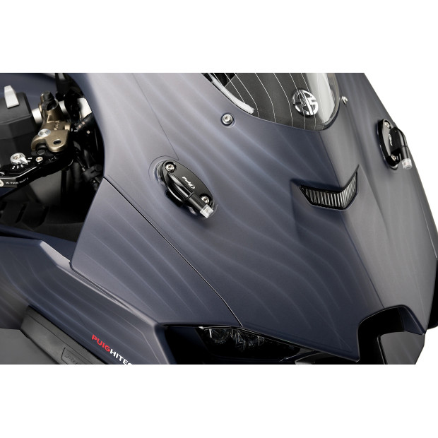 Obturateurs PUIG de rétroviseurs avec clignotants Tab - KAWASAKI ZX-10R 2016-2026 - ZX-10RR 2017-2026