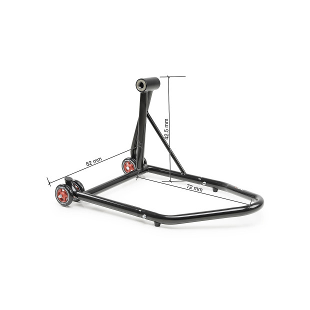 Béquille de stand arrière PUIG pour bras oscillant monobras avec transmission côté droit diamètre axe 53 mm - BMW
