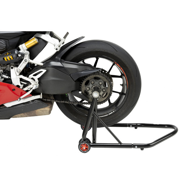 Béquille de stand arrière PUIG pour bras oscillant monobras avec transmission côté gauche diamètre axe 40,70 mm - DUCATI