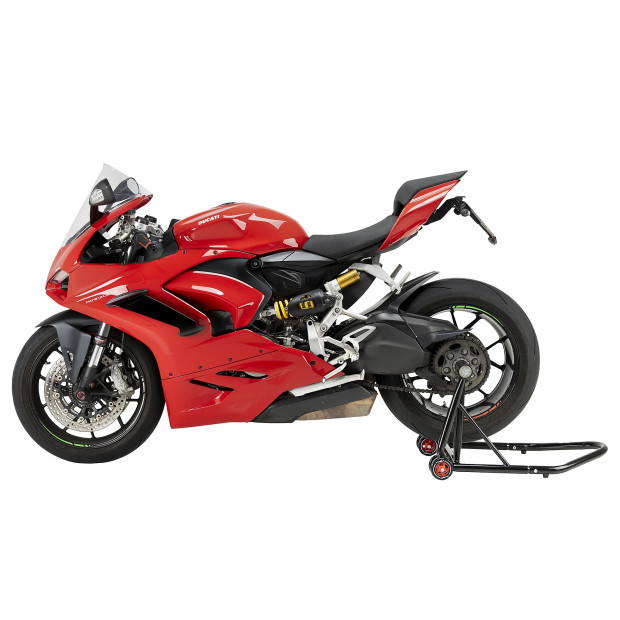 Béquille de stand arrière PUIG pour bras oscillant monobras avec transmission côté gauche diamètre axe 40,70 mm - DUCATI