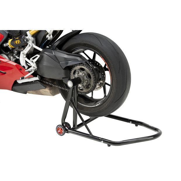 Béquille de stand arrière PUIG pour bras oscillant monobras avec transmission côté gauche diamètre axe 40,70 mm - TRIUMPH