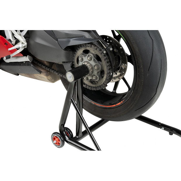 Béquille de stand arrière PUIG pour bras oscillant monobras avec transmission côté gauche diamètre axe 42,40 mm - MV AGUSTA