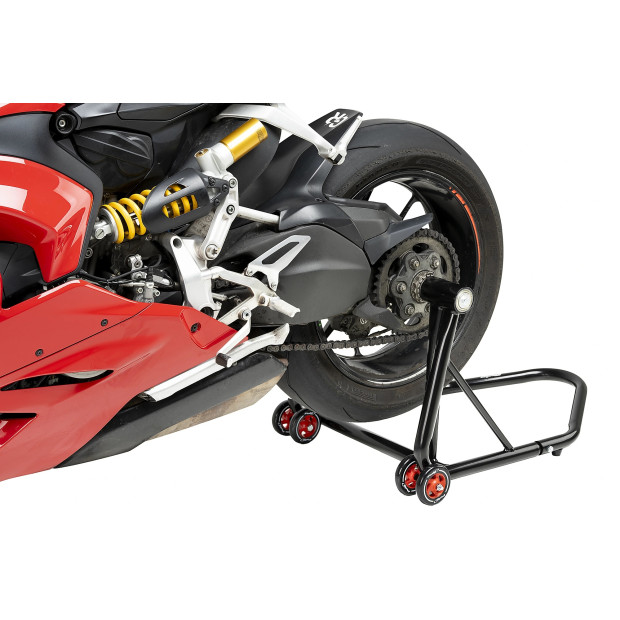 Béquille de stand arrière PUIG 7362 pour bras oscillant monobras avec transmission côté gauche diamètre axe 28,40 mm - HONDA