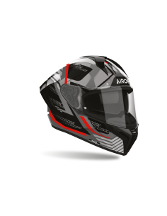 Casque Airoh Matryx Starburst - Noir Rouge