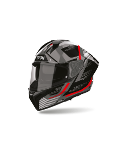 Casque Airoh Matryx Starburst - Noir Rouge 2
