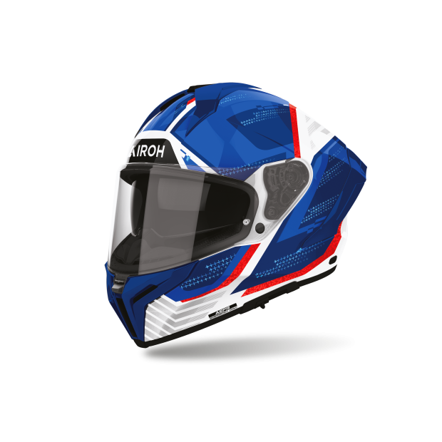 Casque Airoh Matryx Starburst - Bleu Rouge
