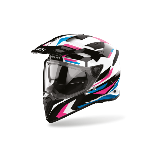 Casque Airoh Bandit Glitch - Rose