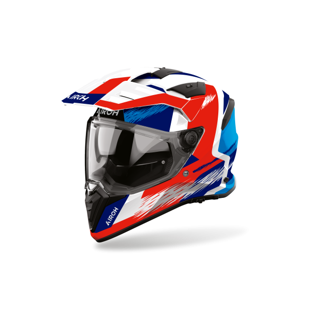 Casque Airoh Bandit Airspeed - Bleu Rouge