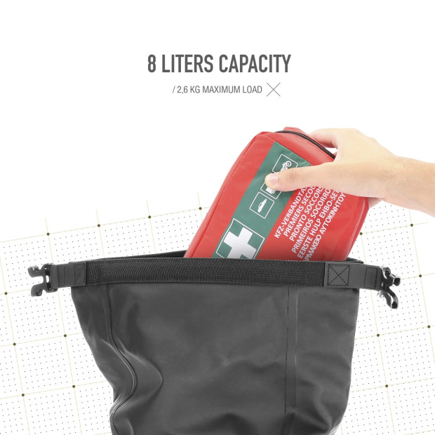 Pack 2 sacoches Shad TR08 Noir - 8 litres crash bar universel